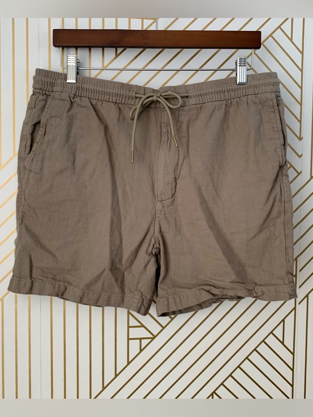 Rails Archer 6″ short in Barley cotton linen shorts drawstring casual vacation